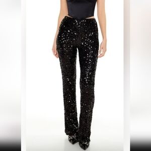 Sequin Black Women's Pants